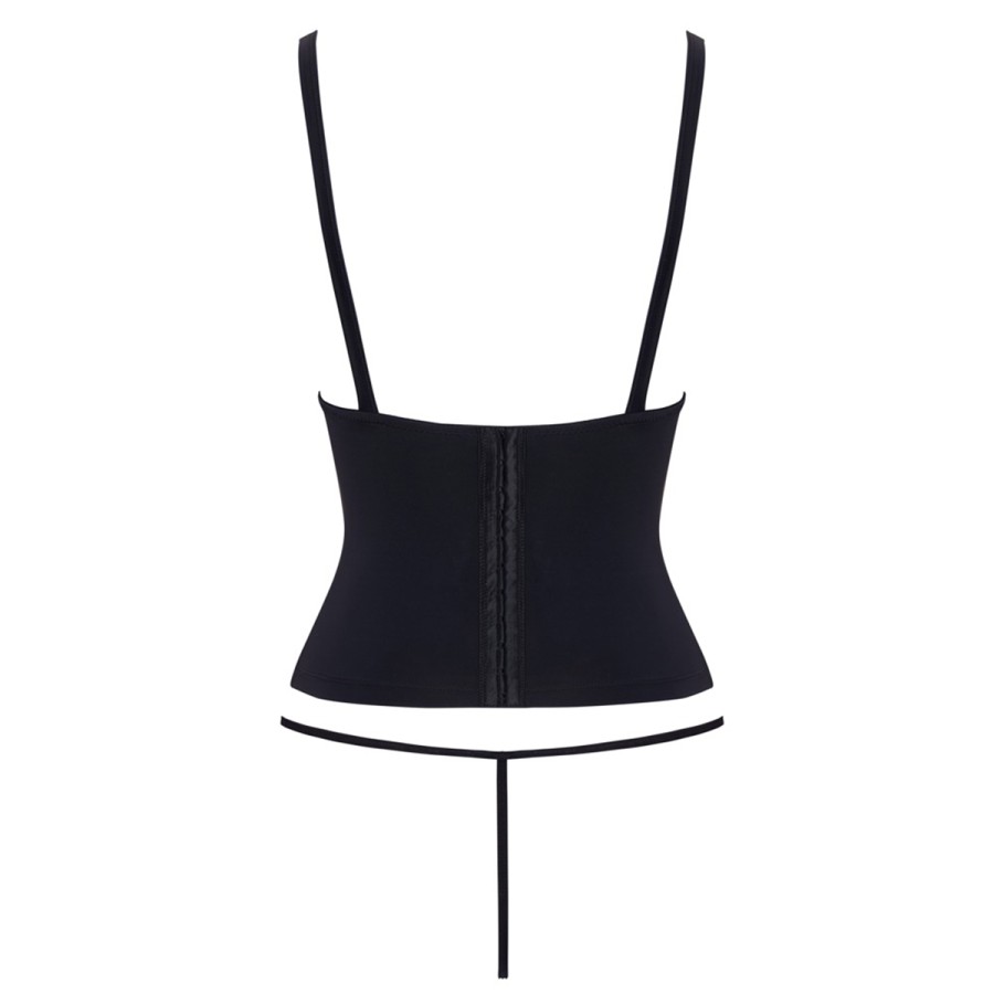 Ensemble corset seins nus noir - Cottelli PARTY 