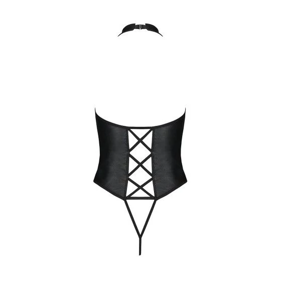 Body ouvert faux cuir Nancy - Passion