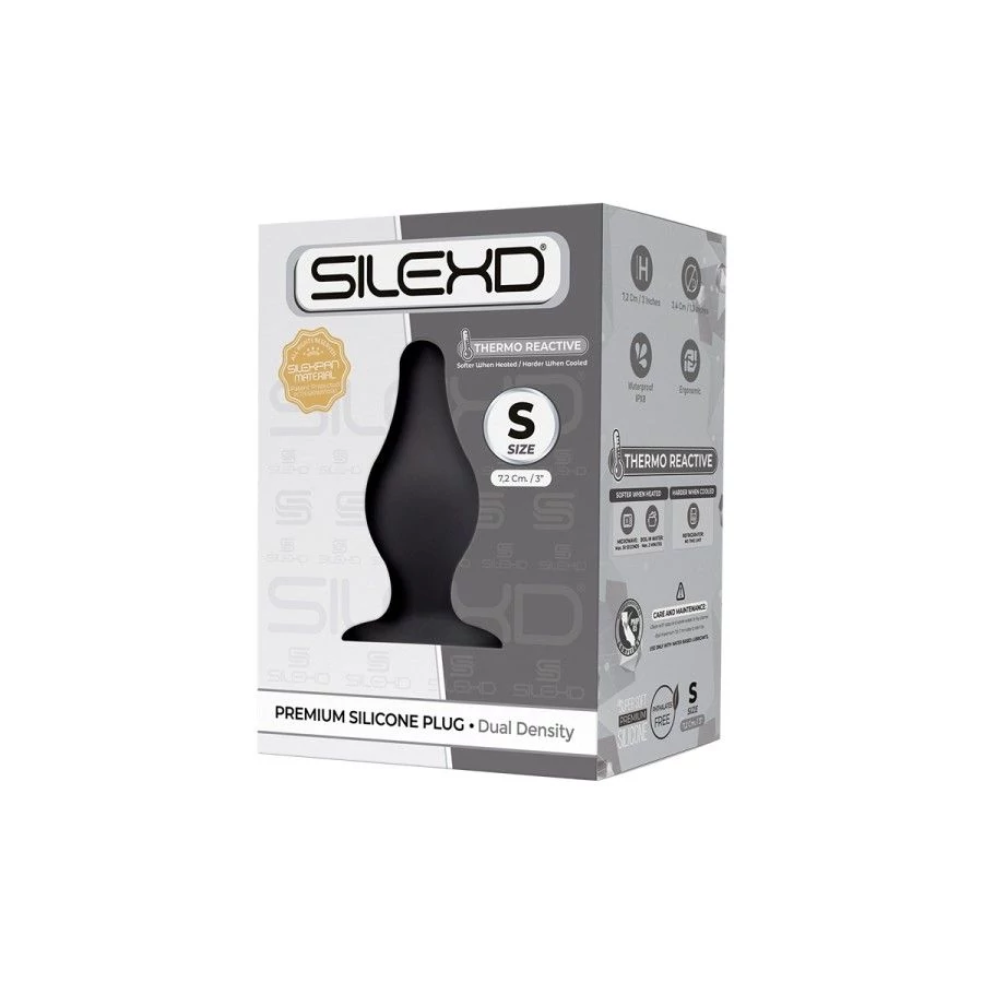 Plug anal The Original Model 2 noir 7,2 cm - SilexD