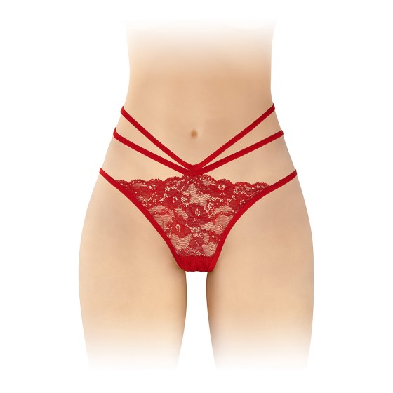 Culotte ouverte Nadia - rouge