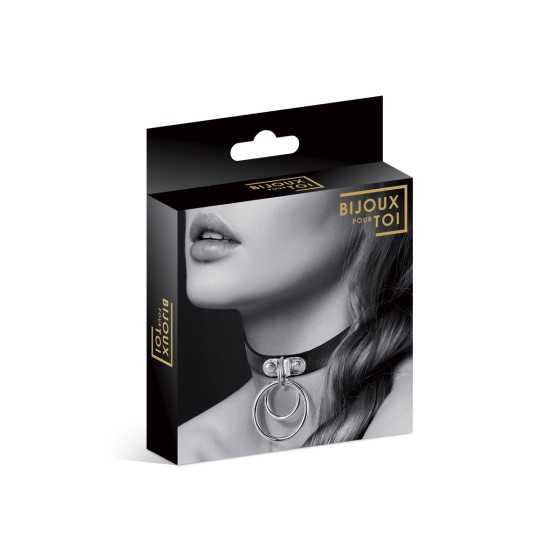 Collier Fetish avec double anneau - Bijoux pour Toi
