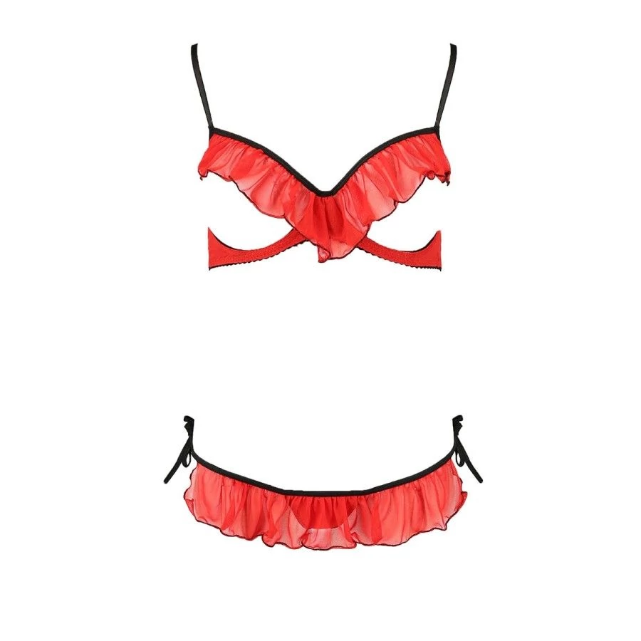 Ensemble lingerie seins nus Cherry - Passion