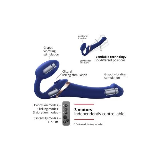 Strap-on-me Multi Orgasm bleu nuit XL Strap-on-me Multi Orgasm bleu nuit XL