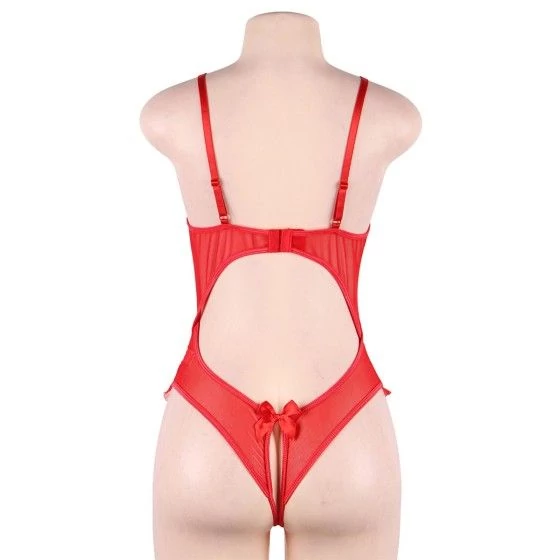 Body rouge ouvert - Paris Hollywood