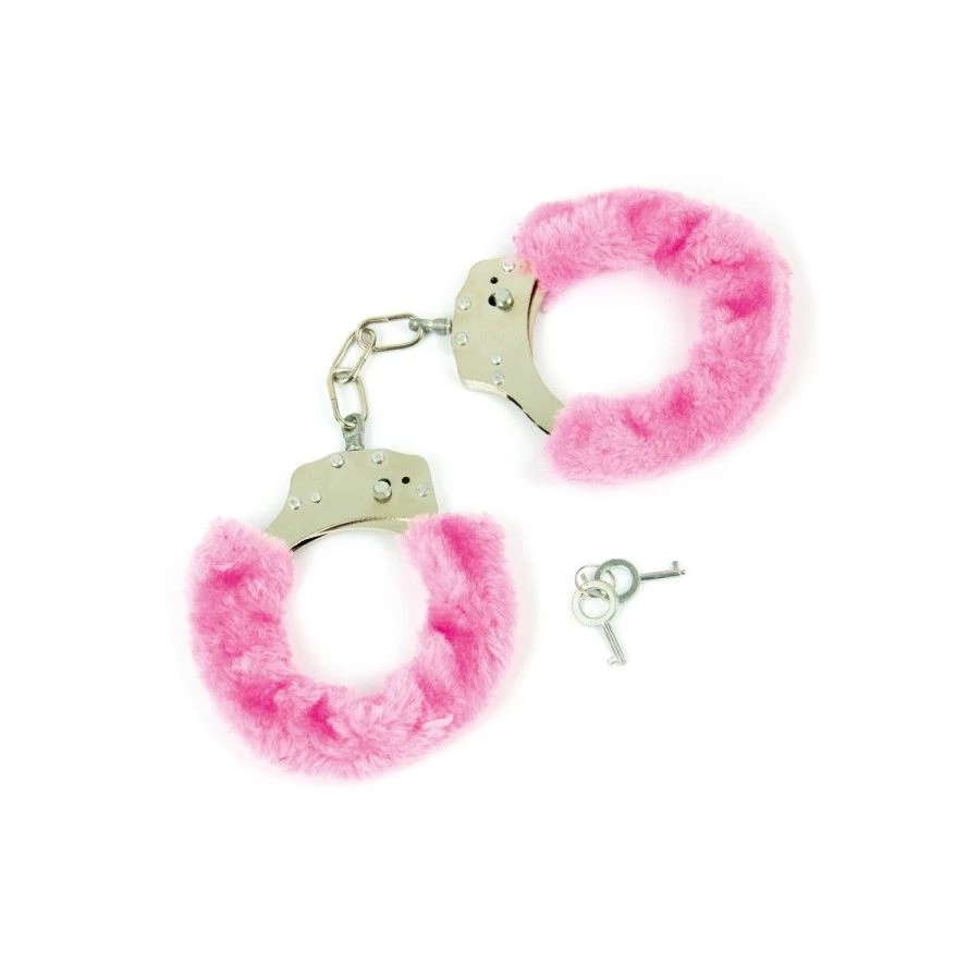 Menottes fourrure rose - Litolu Menottes fourrure rose - Litolu