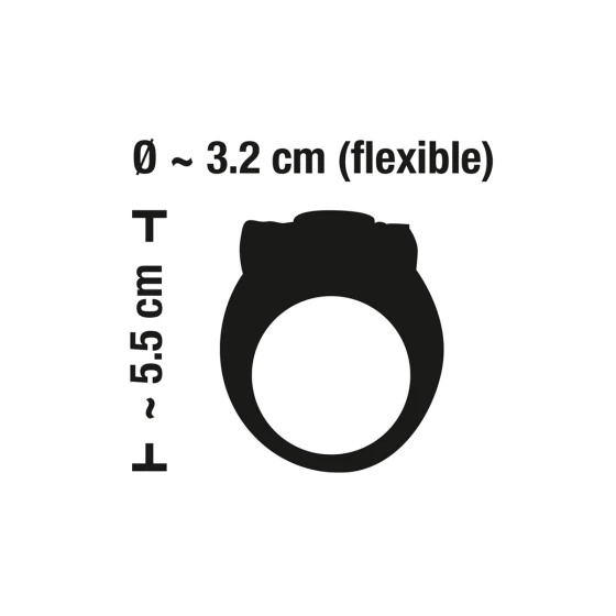 Anneau de pénis vibrant en silicone - Sweet Smile