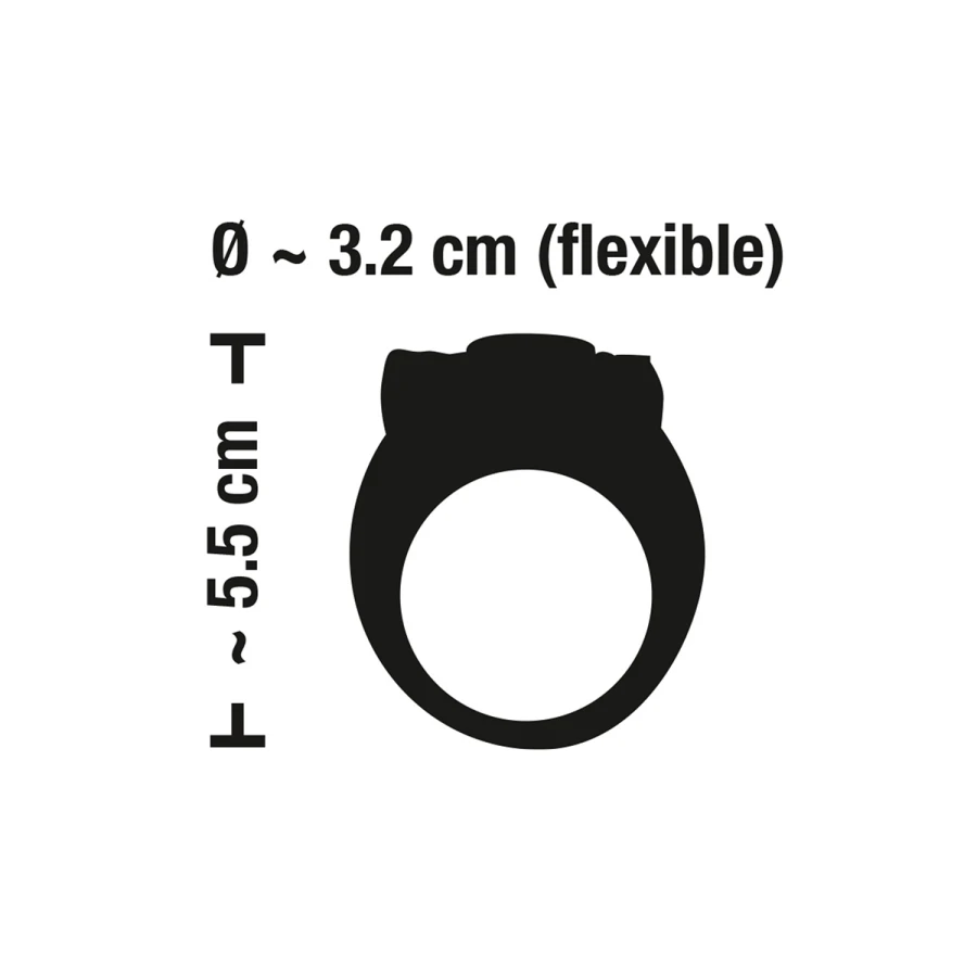 Anneau de pénis vibrant en silicone - Sweet Smile