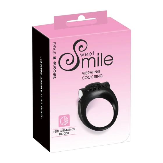 Anneau de pénis vibrant en silicone - Sweet Smile