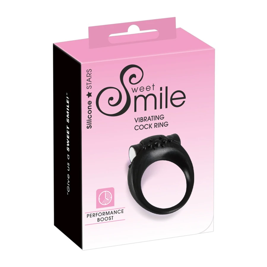 Anneau de pénis vibrant en silicone - Sweet Smile