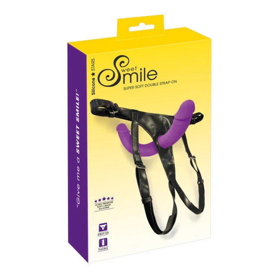 Double Strap-On ultra doux - Sweet Smile