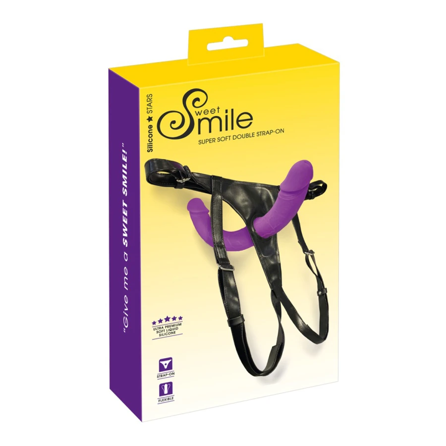 Double Strap-On ultra doux - Sweet Smile