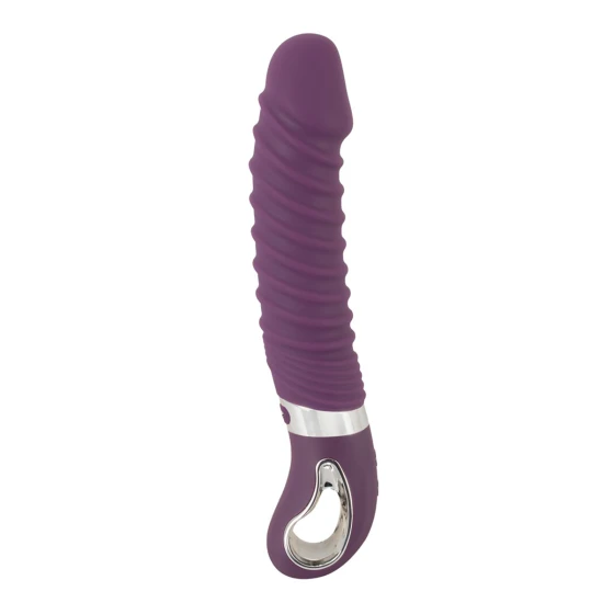 Vibro chauffant rechargeable 23,5 x 4,1 cm - Sweet Smile