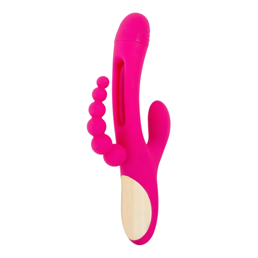 Triple vibro avec langue oscillante - Sweet Smile