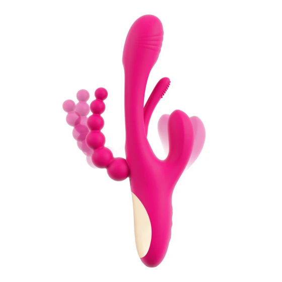 Triple vibro avec langue oscillante - Sweet Smile
