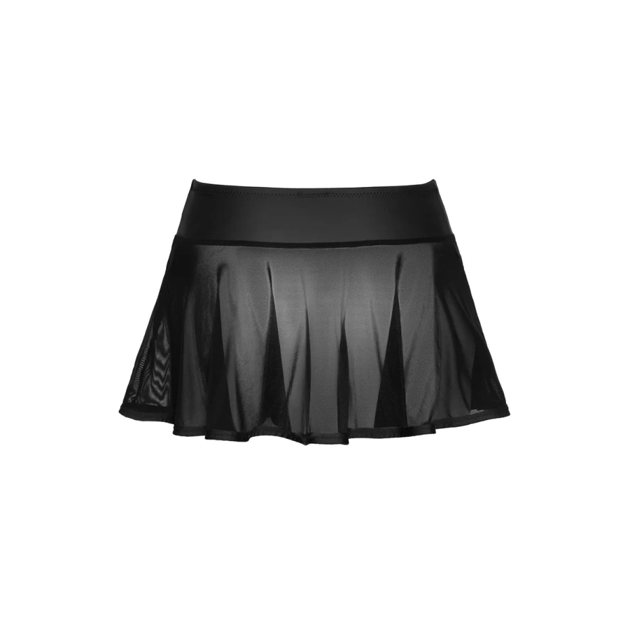 Mini-jupe noire transparente - Cottelli PARTY