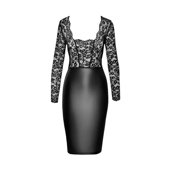 Robe Euphoria F295 wetlook et dentelle Robe Euphoria F295 wetlook et dentelle