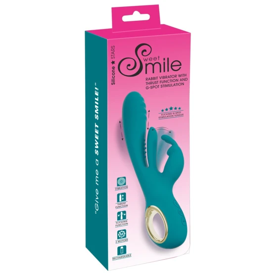 Vibro Rabbit avec va-et-vient et stimulation point G - Sweet Smile