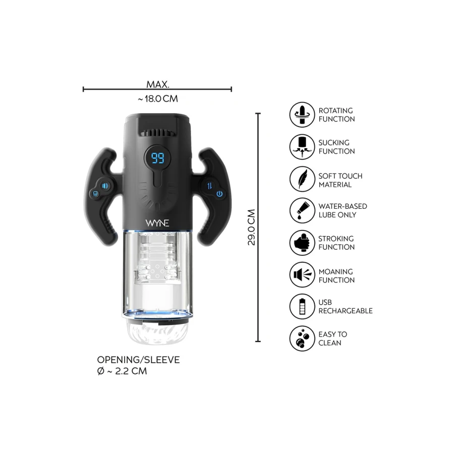 Masturbateur Premium 4 fonctions WYNE n°11