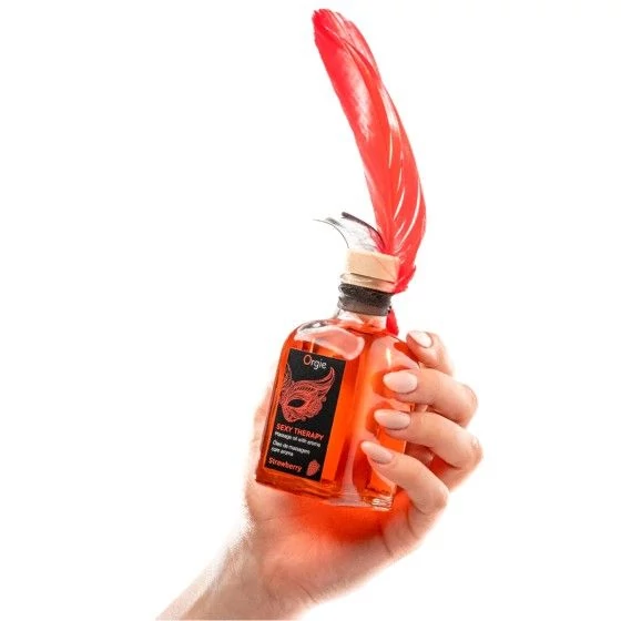 Huile de massage embrassable Sexy Therapy fraise