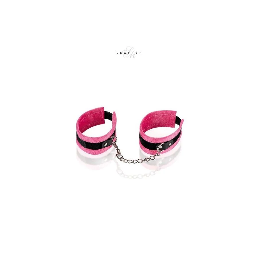 Menottes de chevilles rose et noir