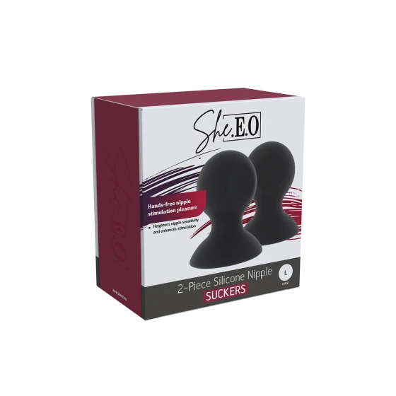 Suceurs de mamelons en silicone taille L - She.E.O