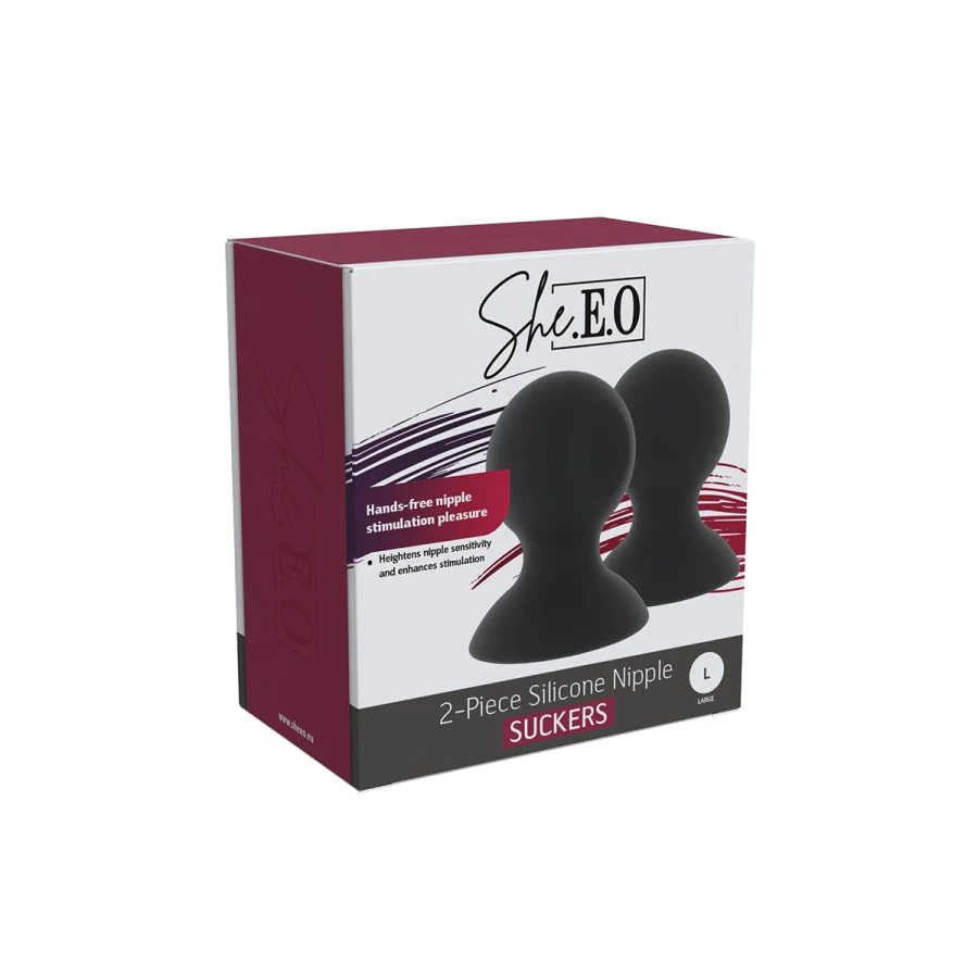 Suceurs de mamelons en silicone taille L - She.E.O